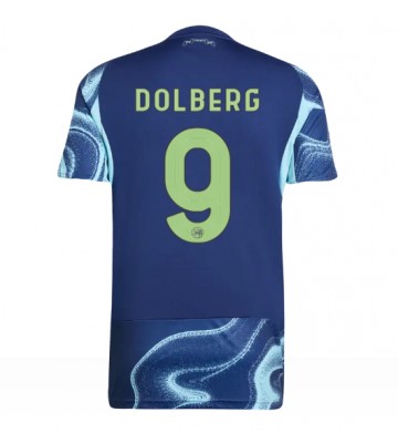 Lacne Muži Futbalové dres Ajax Kasper Dolberg #9 2025-26 Krátky Rukáv - Preč